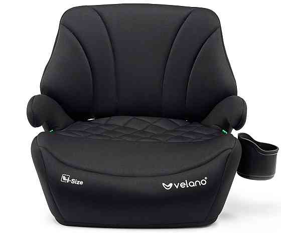 Бустер VELANO Gravo i-Size 125–150 см, ISOFIX + підстаканник, black Київ