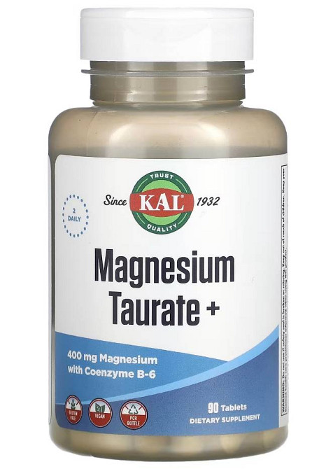Таурат магния (Magnesium Taurate+) KAL, 400 мг 90 таблеток Київ - фото 1