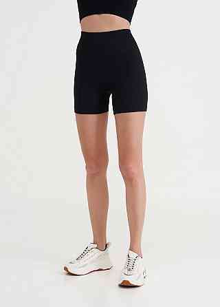 Бесшовные шорты в рубчик Giulia с пуш-ап эффектом SHORTS RIB SHAPE black (черный) Киев