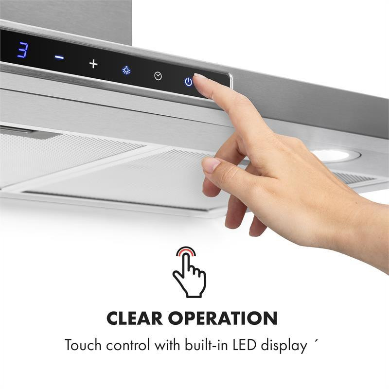 Витяжка Eliana 90 см пірамідальна конструкція 620 м3/год 2 світлодіодні лампи з неіржавкої сталі (Німеччина, Рівне - фото 7