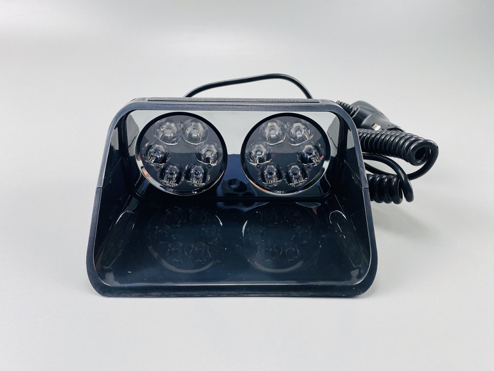 Маячок проблисковий S12-A стробоскоп 9-80V 10 led діодів синій+червоний спалах автомобільна мигалка Мукачево - фото 1