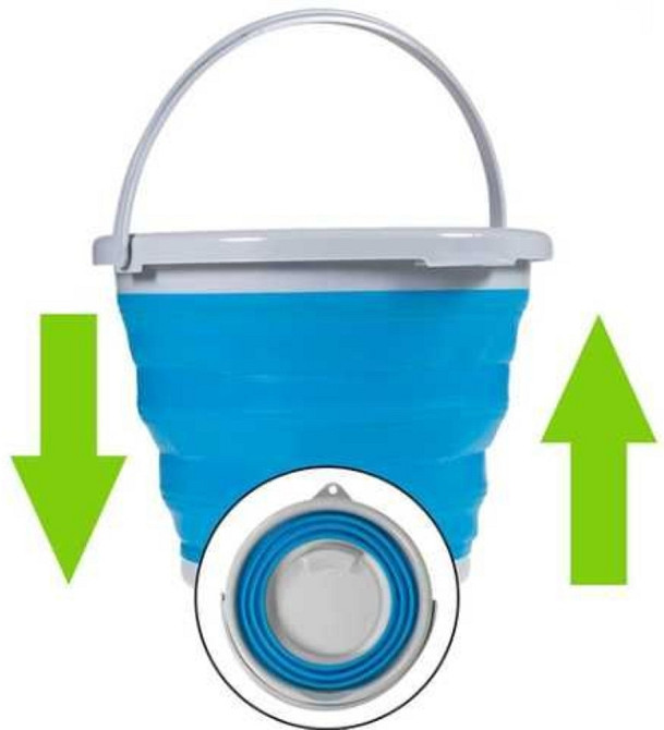 ТОП! Господарське складне відро Багатофункціональне Силиконовое ведро. Харків - фото 6