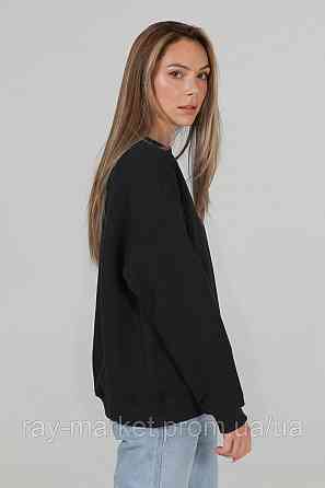 Світшот оверсайз утеплений RAY OVERSIZE жіночий чорний (U0304W-Black) L-XL Київ