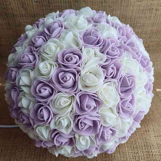 Світильник-нічник "Букет бузково-білих троянд" Дніпро