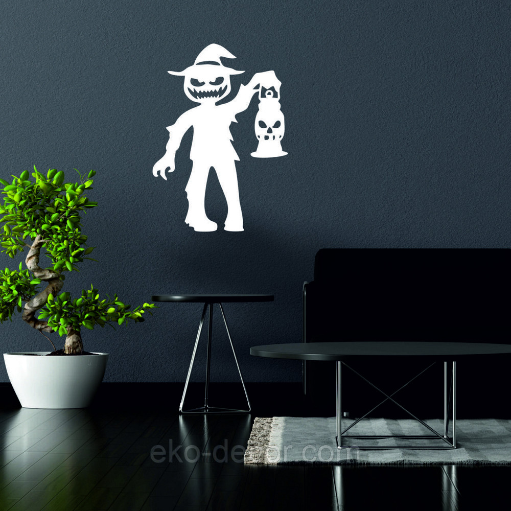 Декоративне настінне Панно «Сілует дітей. Гелловін», Декор на стіну 50*35 см, Білий Київ - фото 2