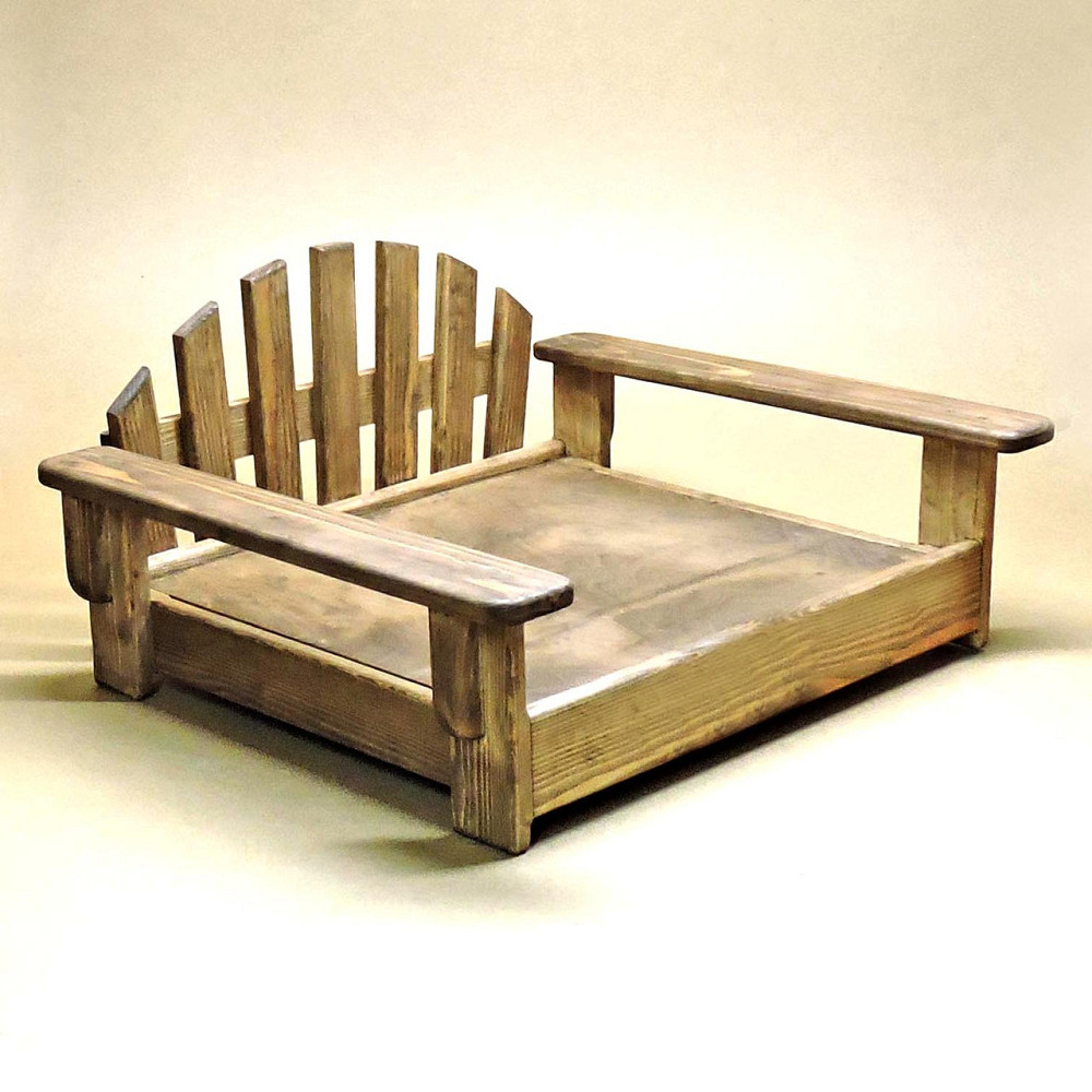 Лежак деревянный для собаки 