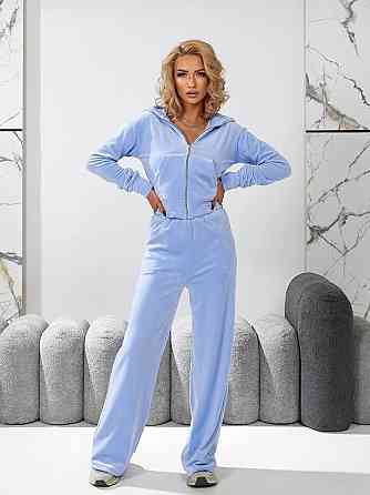 Женский повседневный велюровый костюм тройка качественный велюр Одесса