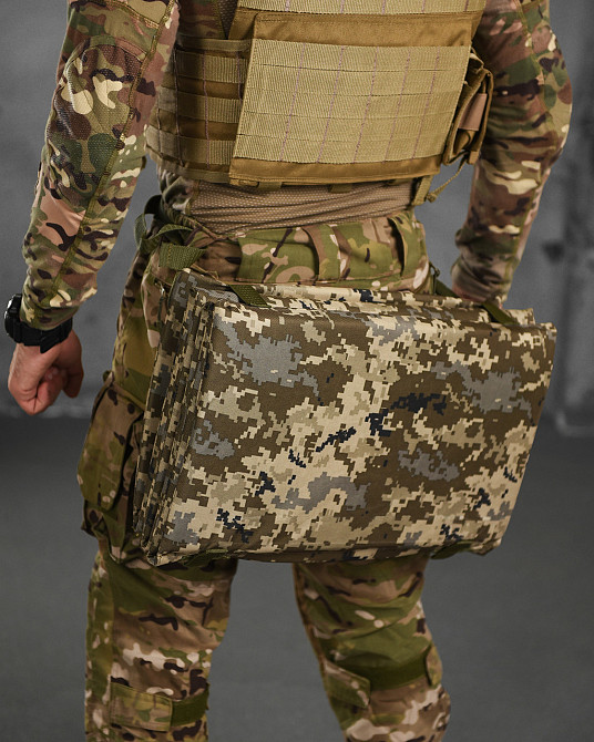 Сидіння каримат коврик тактичне з кріпленням на пояс розкладний 6 секцій Одеса - фото 5