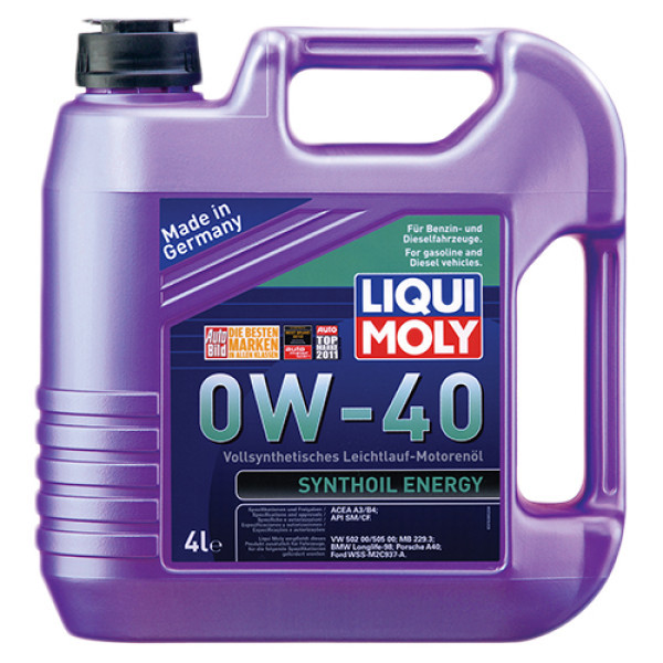 Моторне масло Liqui Moly Synthoil Energy 0W-40 4л Львів - фото 1