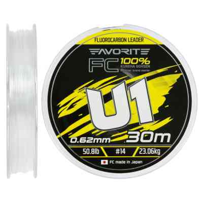 Флюорокарбон Favorite U1 FC 30m 14/0.62mm 50.8lb/23.06kg (1693.12.23) Винница