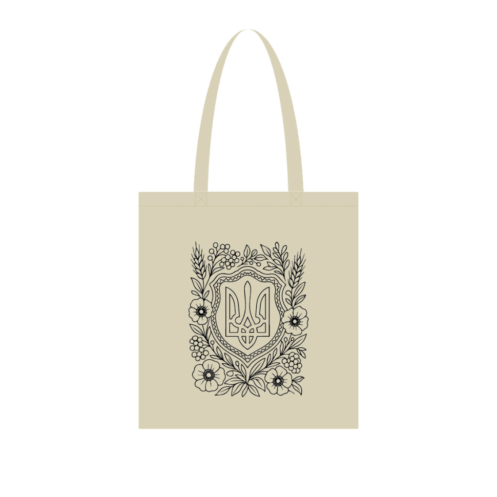 Екосумка для покупок "Герб України" Сумка-шоппер 190CCT-1, 38 x 42 см (190г/м2) Вінниця - фото 1