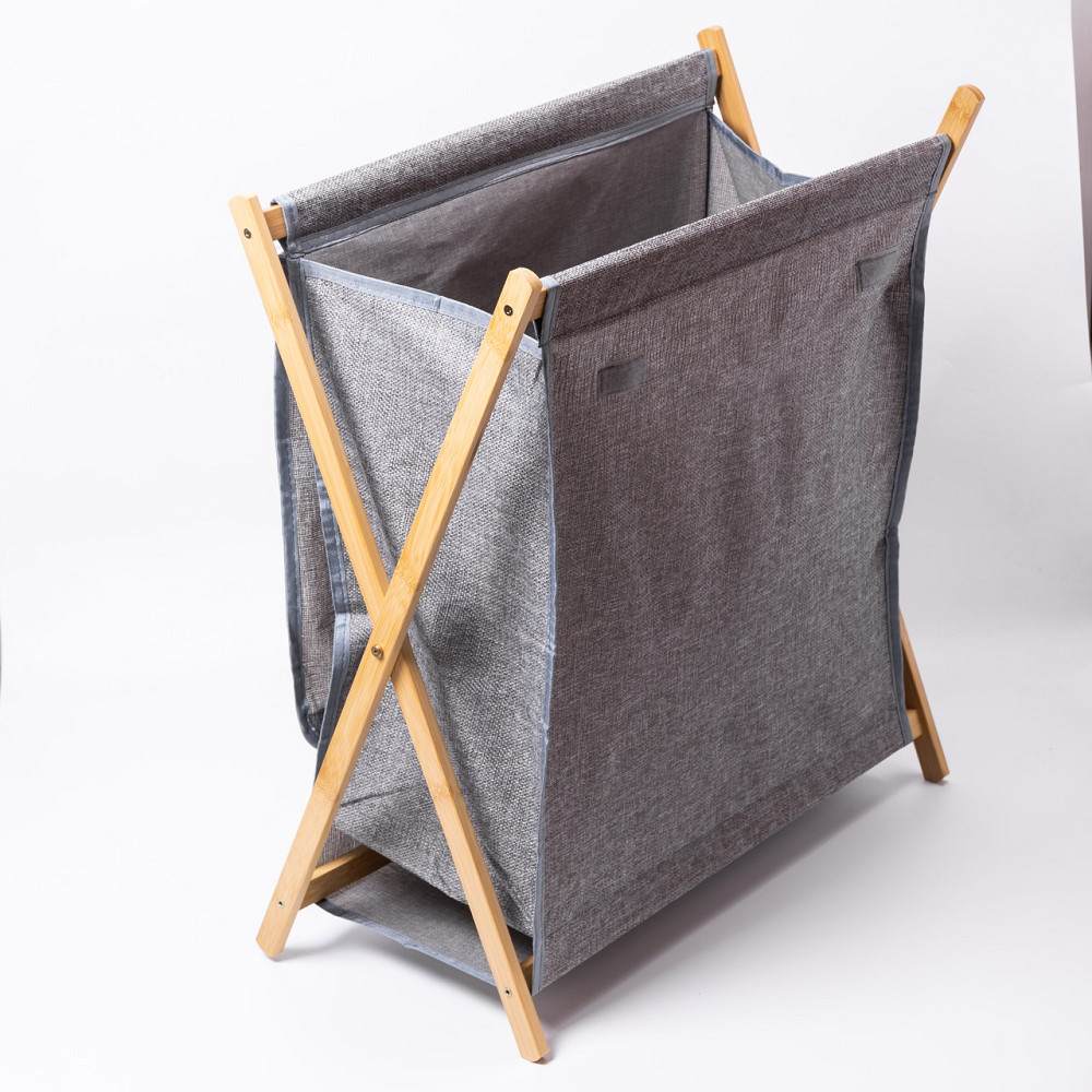 Yiwu Кошик для білизни на підставці 52×30×60 (см) м'який Сірий HP-41-17 Коломыя - изображение 3