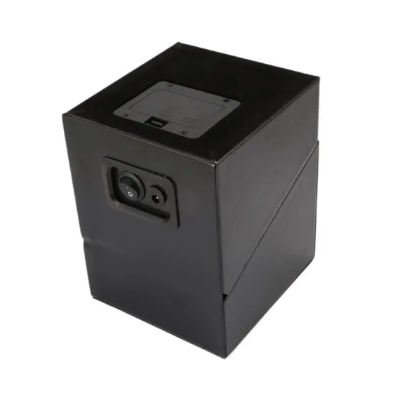 Скринька для підзаводу годинника Віндер тайммувер для 1-го годинника (Чорний із сірим) Київ