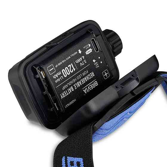 Ліхтар налобний Brevia 600Lm, 3W CREE XPG+COB, 1200mAh/3xAAA, білий/червоний Львів
