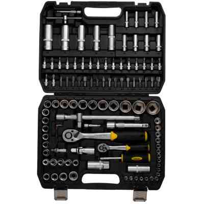 Набір інструментів Sigma насадок торцевих та біт 1/4&quot;, 1/2&quot; 110шт CrV mid (6003771) Вінниця