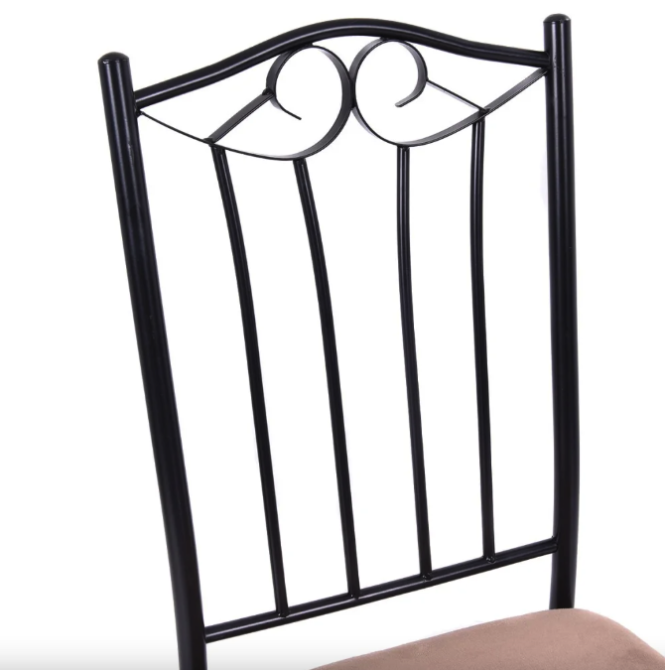 Комплект меблів Costway Sofi стіл і 4 м'яких стільці бежевий Київ - фото 9