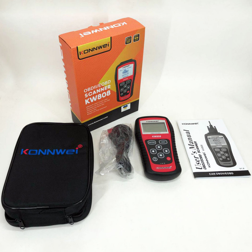 Для легкових авто Konnwei KW808 OBD II/EOBD, Сканер для діагностики OY-784 автомобілів форд Київ - фото 7