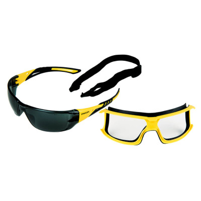 Захисні окуляри Stanley Rubber Gasket, тоновані, полікарбонатні, з м&apos;якими гумовими дужками (SYE15-21D) Вінниця - фото 6