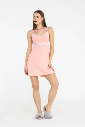 Нічна сорочка з модалу Marsana 03-001 Stella M, L, XL, XXL, Персик Київ