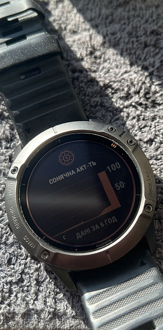 Смарт -Часы Garmin Fenix 6X Pro Solar Titanium Киев - изображение 1