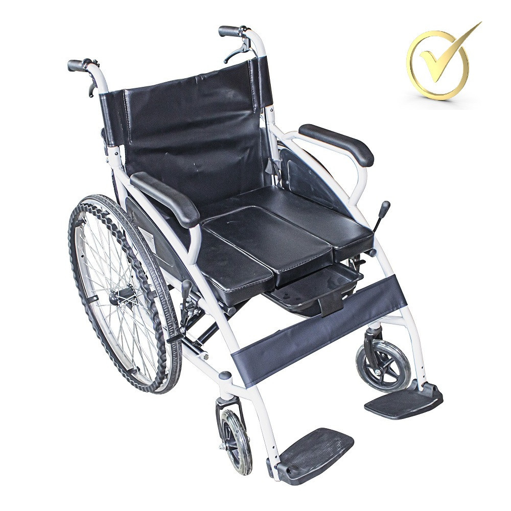 Кресло-коляска с санитарной оснащением SYIV100-RLD-G01 Днепр - изображение 1