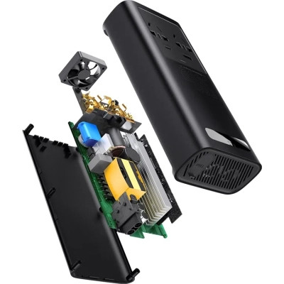 Автомобільний інвертор 12V/220V 500W Super Si Power Inverter CN/EU Black Baseus (CGNB000101) Вінниця - фото 7