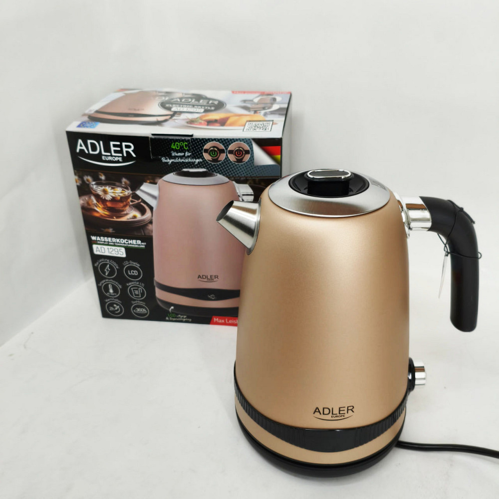 Электрический чайник с автоотключением Adler AD 1295 1.7л 1850Вт, Чайник для дома удобный SU-87 Львов - изображение 9