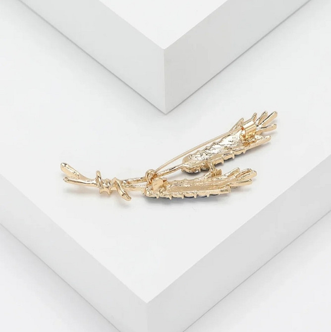 Брошка патріотична "Два колоски " в подарунковій коробці Сміла - фото 3