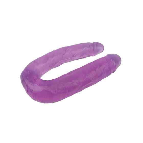 Фаллоимитатор двойной Chisa Hi-Rubber, фиолетовый Sex Aura Киев
