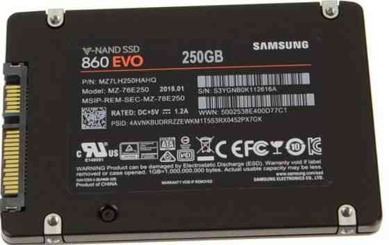 SSD-диск Samsung 860 EVO 2.5 250 GB (станній диск 94%) Харків