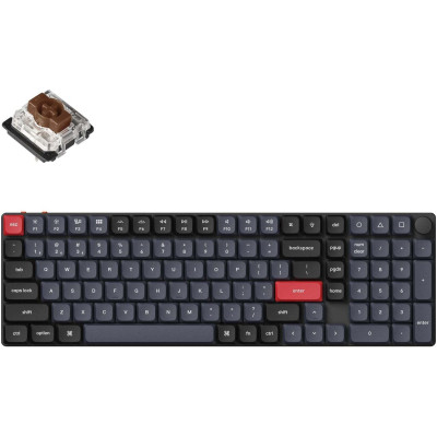 Клавиатура Keychron K17 PRO Gateron MX 2.0 Brown QMK Hot-swap Wireless/Bluetooth/USB-А UA Black (K17P-H3-UA) Винница - изображение 1