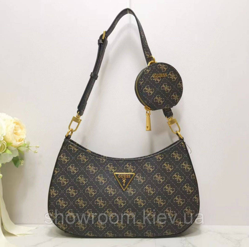 Жіноча сумочка на плече Guess (H7-13) brown Київ - фото 1