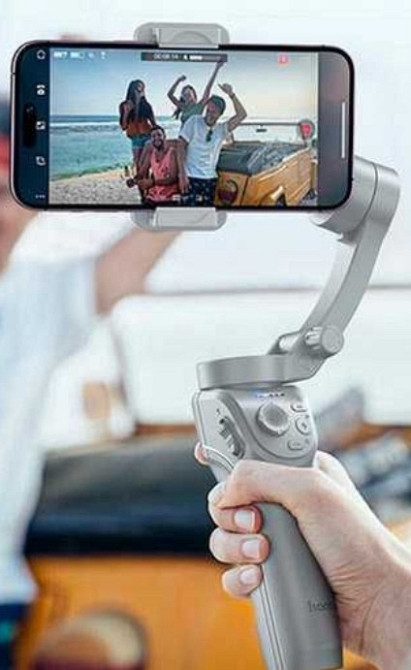 Ручний стабілізатор плавне відео триосьовий HOCO K24 гімбл трипод. Харків - фото 4