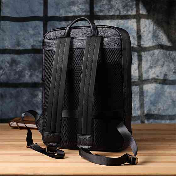 Мужской рюкзак из натуральной кожи Vintage 23051 Черный Киев