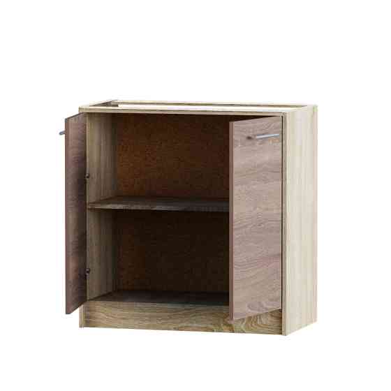 Кухонный модуль нижний Эверест Эко 800 дуб сонома/трюфель (без столешницы) 80х46х82 см (DTM-2834) Днепр