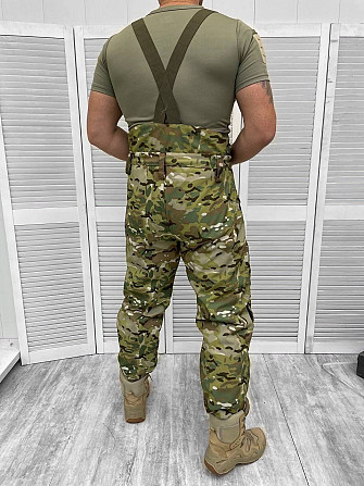Зимний тактический мужской костюм Softshell (водонепроницаемый) на флисе + синтепон Камуфляж Мультикам M Винница - изображение 3