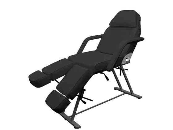 Педикюрная кушетка модель 240, трехсекционная Черный Киев