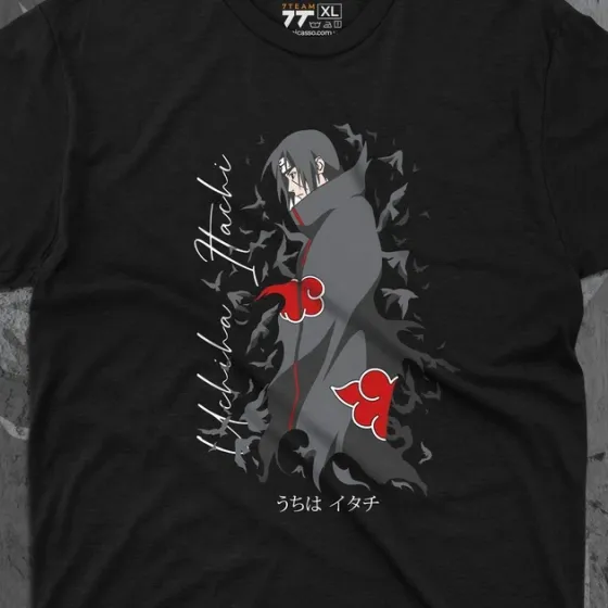 Футболка для підлітка хлопчика з принтом Наруто Ітачі Учіха Розмір 160 Anime10285 Дніпро