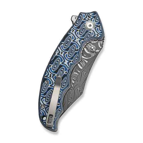 Нож складной туристический Civivi Pentad (8.8 см) Damascus / Micarta синий/белый Киев