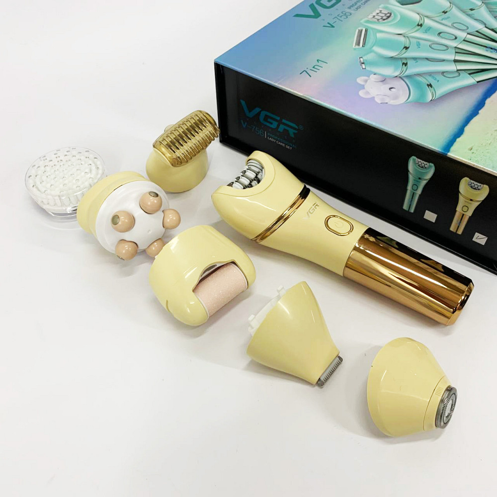 Тример з насадками для жінок VGR V-756, Епілятор жіночий для пахв, Епілятор-бритва 3в1 CS-72 Івано-Франківськ - фото 2