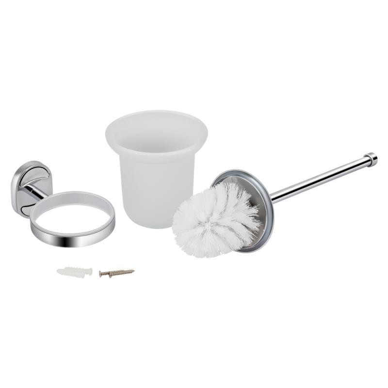 Настенный ершик для унитаза Lidz (CRG) 114.05.01, белый/хром Киев - изображение 3