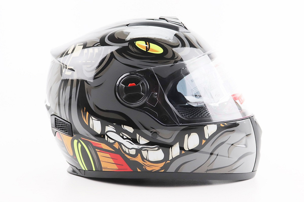 Шолом інтеграл, закритий+окуляри BLD-М61 S (55-56см), ЧОРНО-СІРИЙ "Buffalo" Київ - фото 3