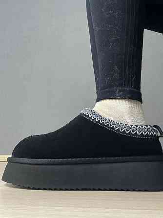 Уггі жіночі Itts 1702-1 капці на платформі замшеві з вишивкою чорні, 36, 23 см Київ