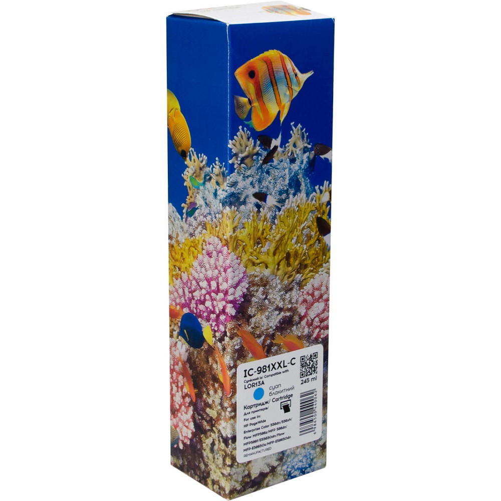 Картридж сумісний HP 981Y (L0R13A) 16000 арк, блакитний Barva (IC-981XXL-C) Вінниця - фото 1