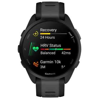 Смарт-часы Garmin Forerunner 165 Music, Black/Slate Grey, GPS (010-02863-30) Винница