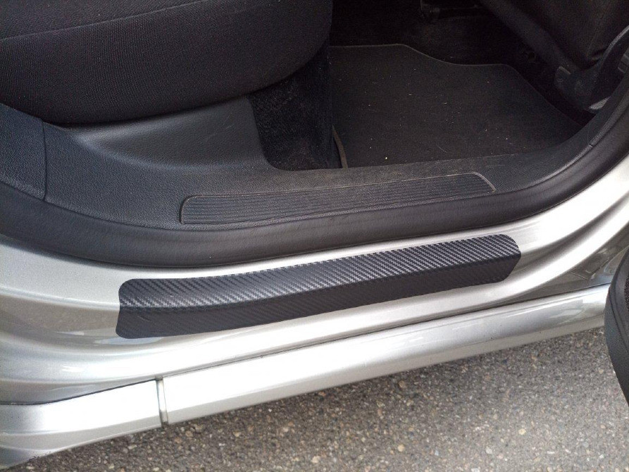 Наклейка під карбон на пороги авто 4 штуки Київ - фото 2