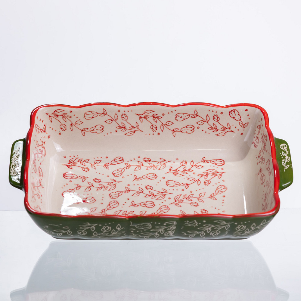 Yiwu Форма для випікання Vintage 28×17×5 (см) прямокутна форма для випікання в духовці з ручкам Коломия - фото 10