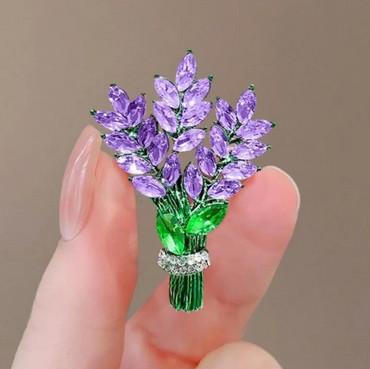 Брошь стильная женская Лаванда Киев - изображение 1