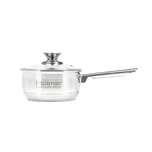 Набір каструль 4 предмети (ківш 1,5л/каструля 2,7л) нержавіюча сталь 7-шарове дно CS-1451-SS Holmer Житомир