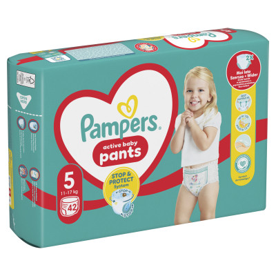 Подгузники Pampers трусики Pants Размер 5 (12-17 кг) 42 шт. (8006540068960) Винница - изображение 2